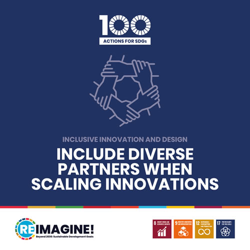 Include diverse partners when scaling innovations