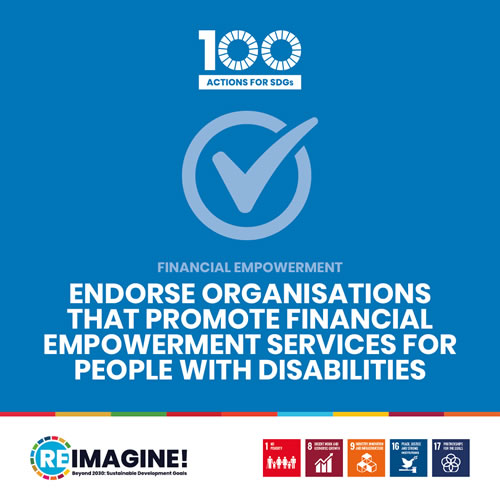 Endorse organisations that promote financial empowerment services for people with disabilities